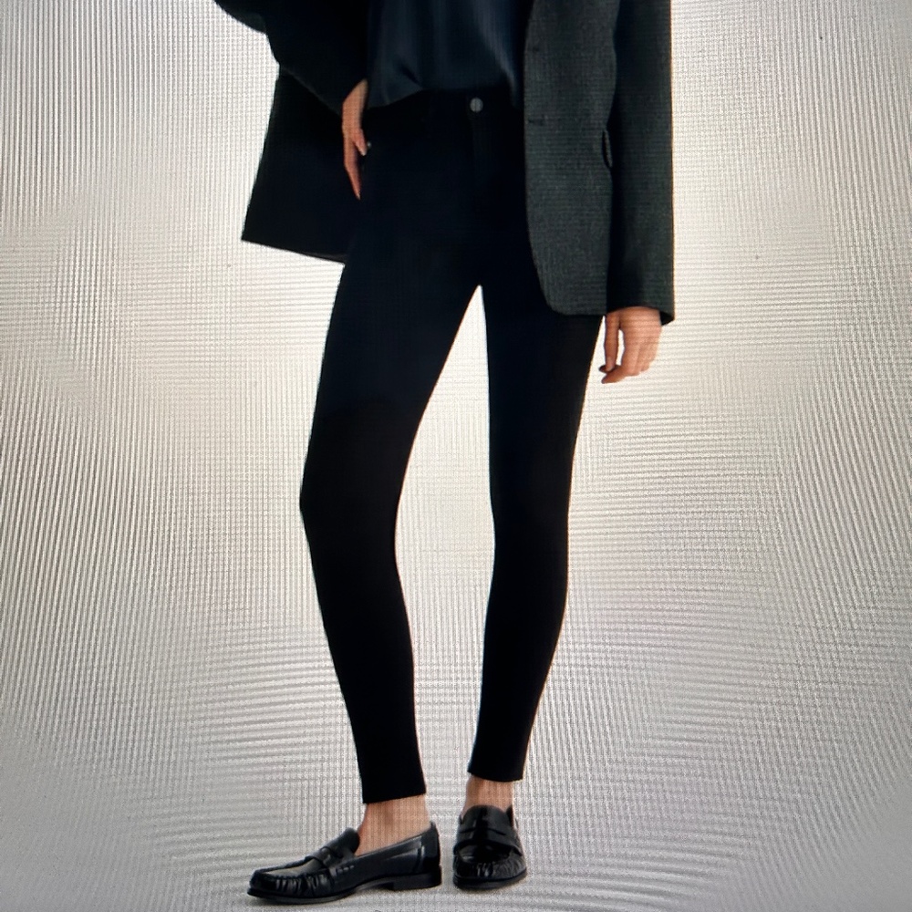 AG Very Black Womens Farrah Ankle High Rise Skinny Jeans Size 27R